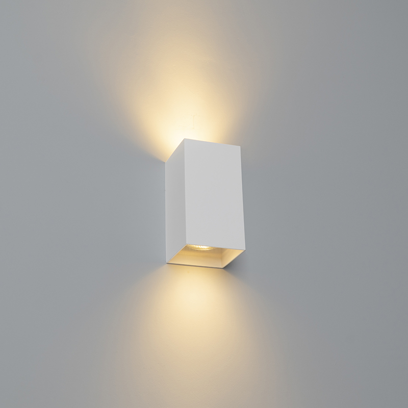 Design vierkante wandlamp wit - Sabbir Design vierkante wandlamp wit - Sabbir