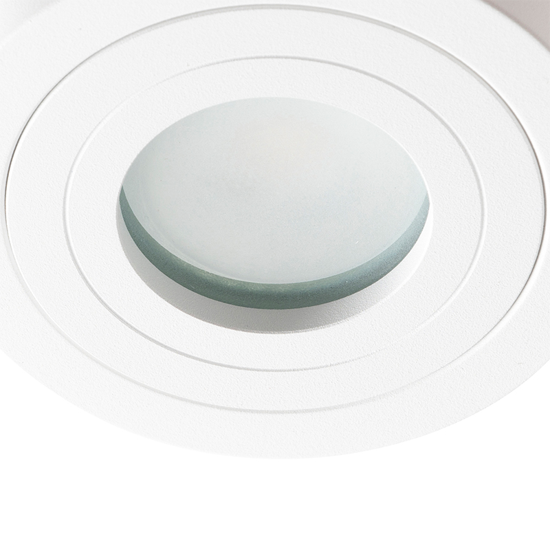 spot de salle de bain moderne rond blanc ip44 - capa