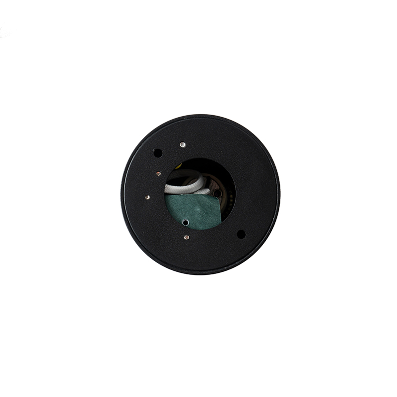 spot de salle de bain moderne rond noir ip44 - capa