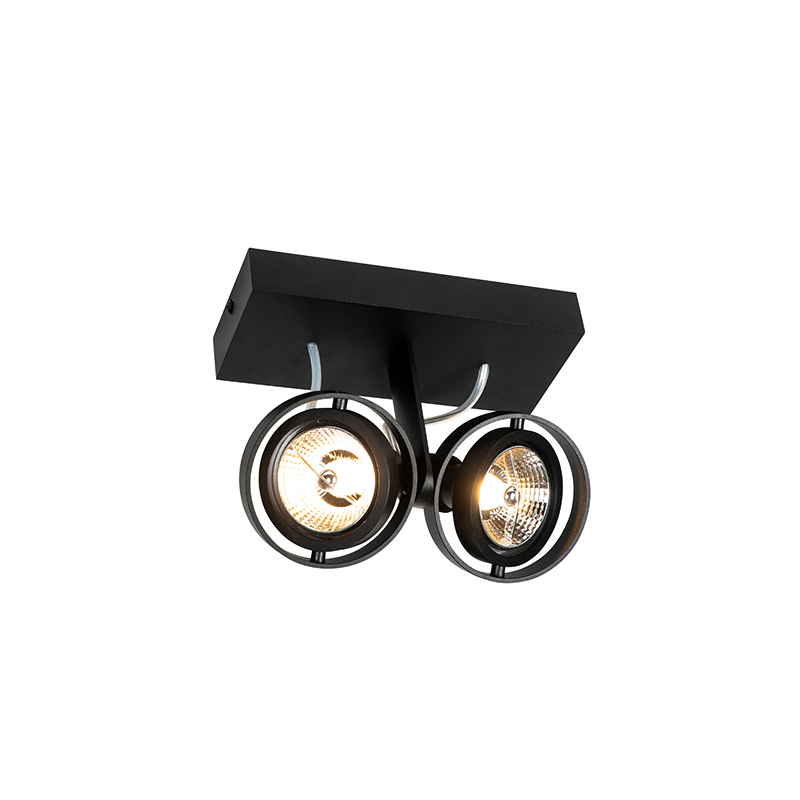 Moderné bodové svetlo čierne 2-žiarovkové - Master 70