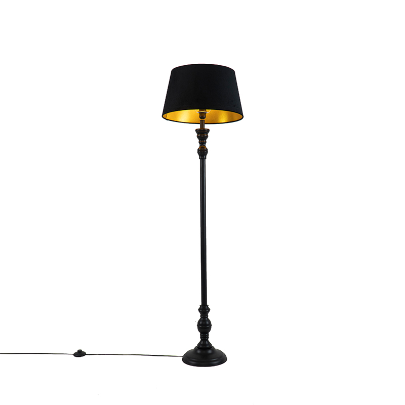 Klassieke vloerlamp zwart - Classico