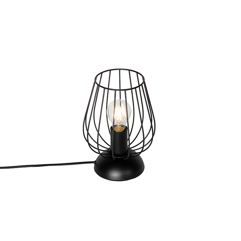 Moderná stolná lampa čierna - Palica