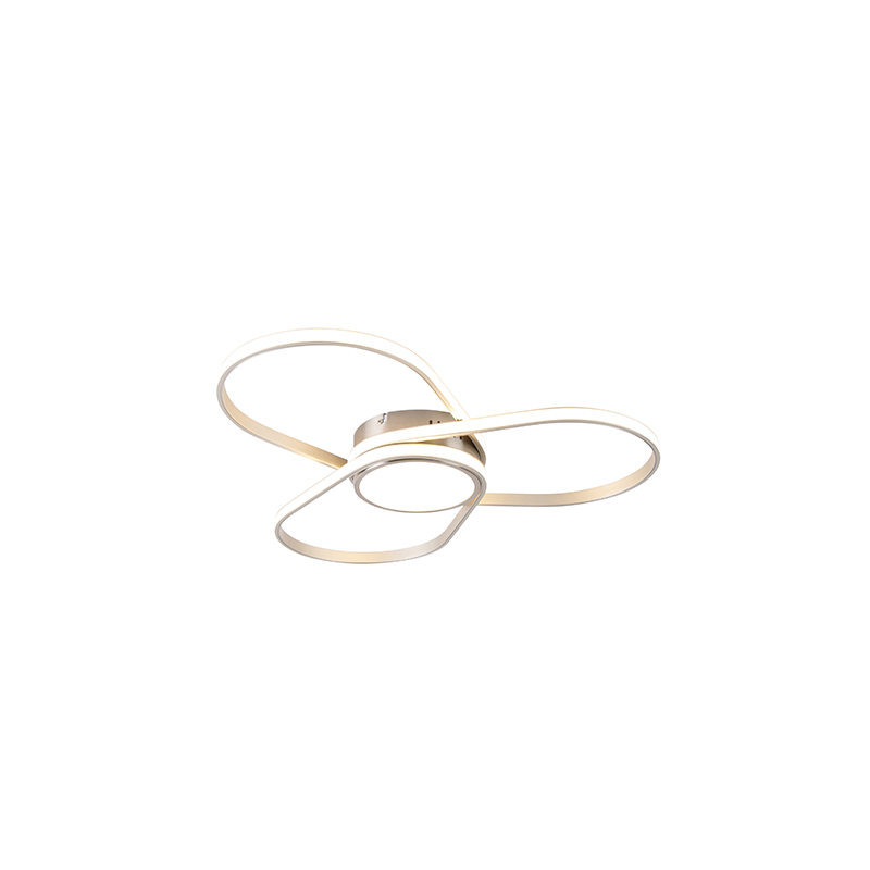 Dizajnové stropné svietidlo z ocele vrátane LED 3-stupňového stmievania - Spas