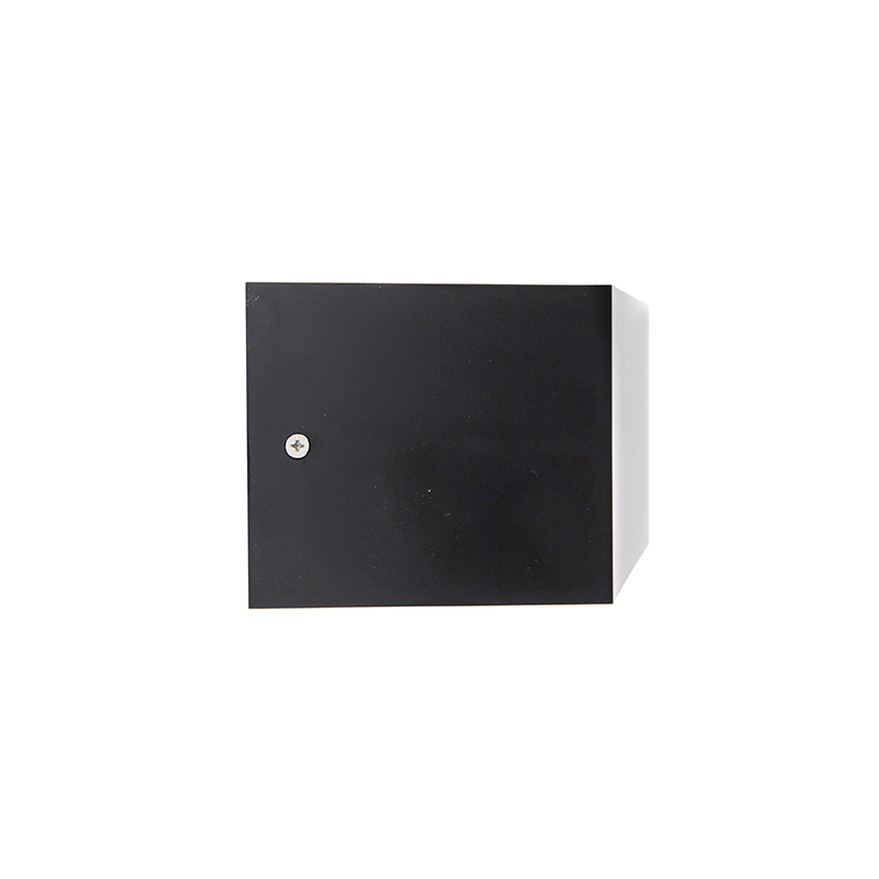 applique murale extérieure moderne noire ip54 - houks