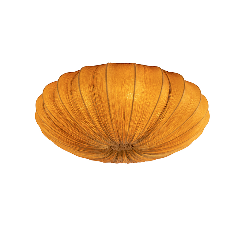 Design plafondlamp goud zijden 60 cm - Plu Design plafondlamp goud zijden 60 cm - Plu