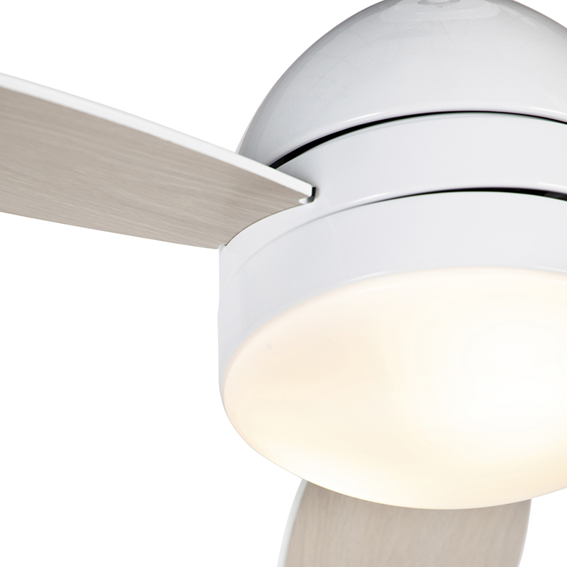 Ventilateur de plafond blanc avec télécommande - Rotar