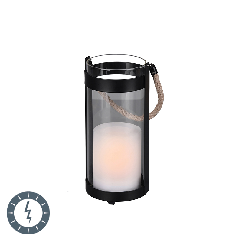 Tafellamp met flame effect incl. LED op solar IP44 - Muna Tafellamp met flame effect incl. LED op solar IP44 - Muna