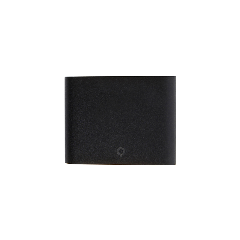 Applique murale extérieure moderne noire 11,5 cm avec LED IP65 - Batt