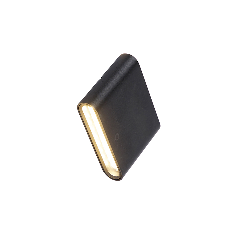 Modern Outdoor Wall Light Black 11.5 cm incl. LED IP65 - Batt