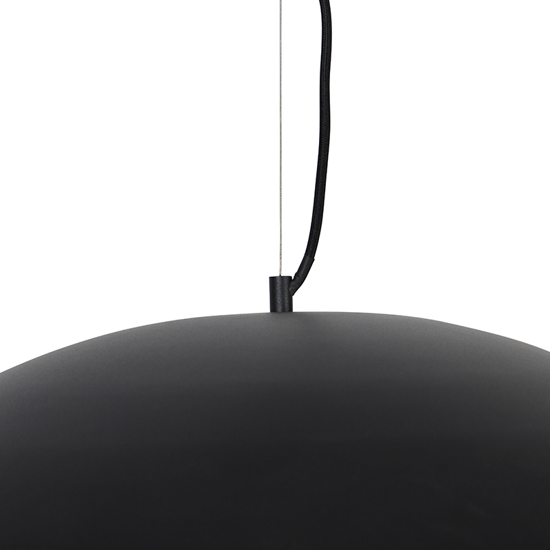 suspension vintage noire avec or 60 cm - emilienne novo