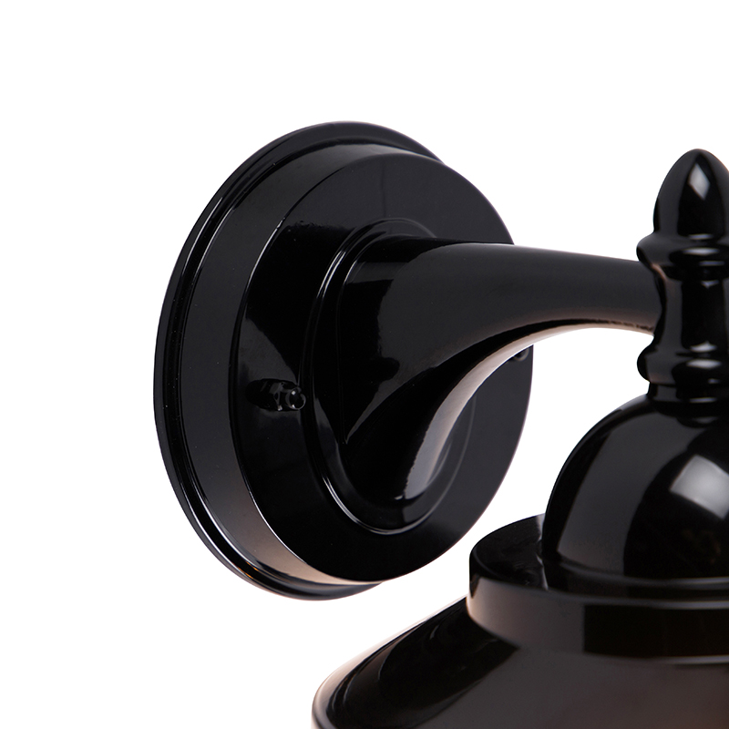 applique d'extérieur classique noire ip44 - oxford