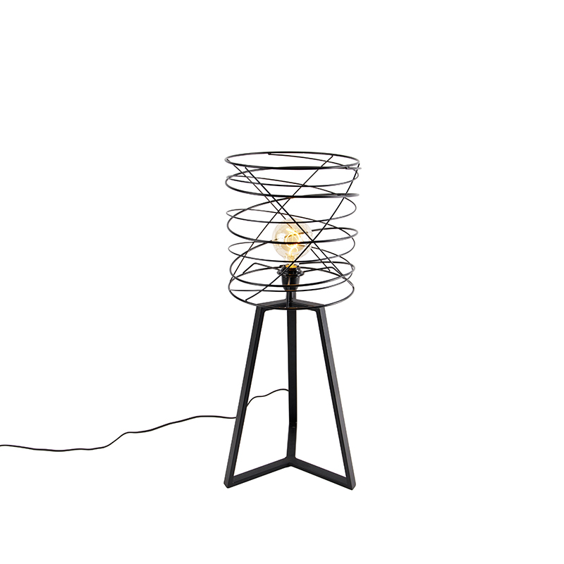 Design tafellamp zwart - Spira Design tafellamp zwart - Spira