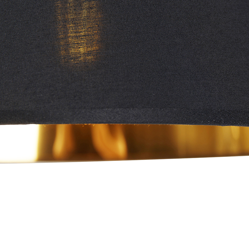 lampe à arc moderne noire avec or - arc basic