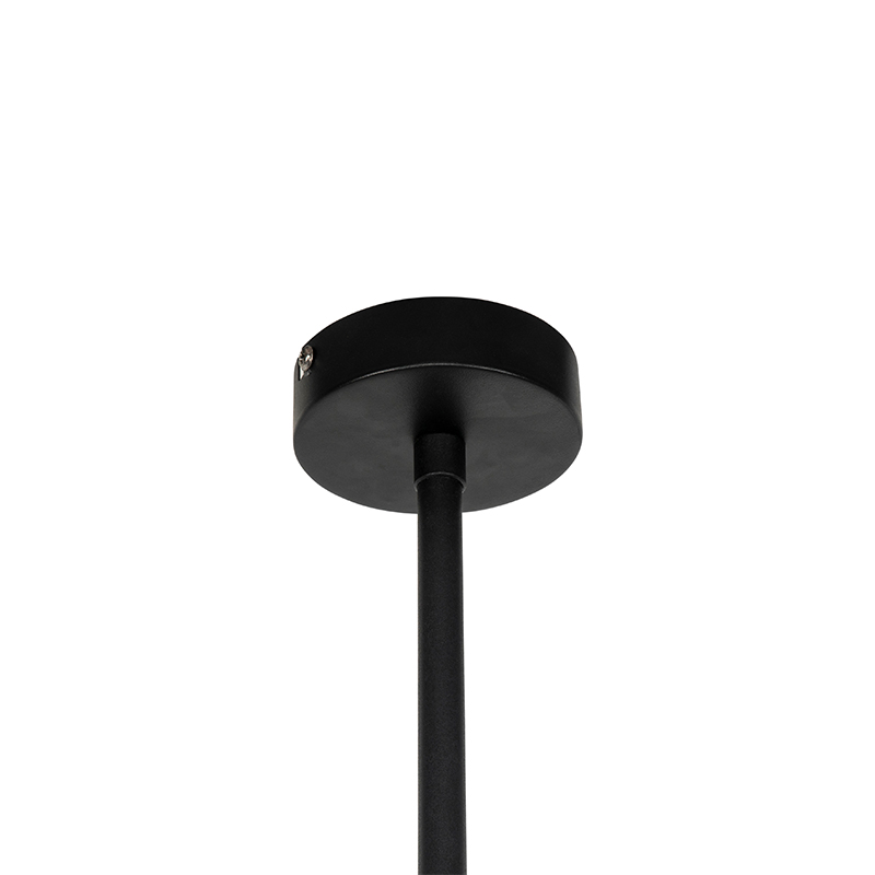 Lampada a sospensione moderna nera con oro 125 cm 3 luci - VT 3