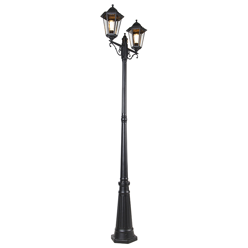Čierna vonkajšia lampa 220 cm 2-svetlo IP44 - Havana Čierna vonkajšia lampa 220 cm 2-svetlo IP44 - Havana