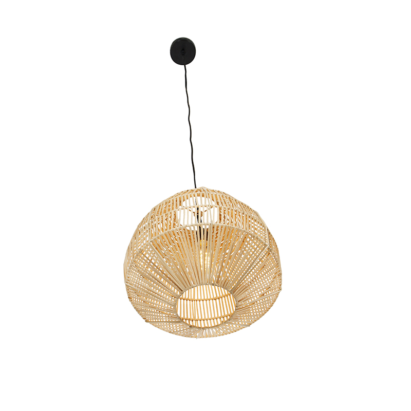 Ländliche Hängelampe Bambus 41 cm - Bischof