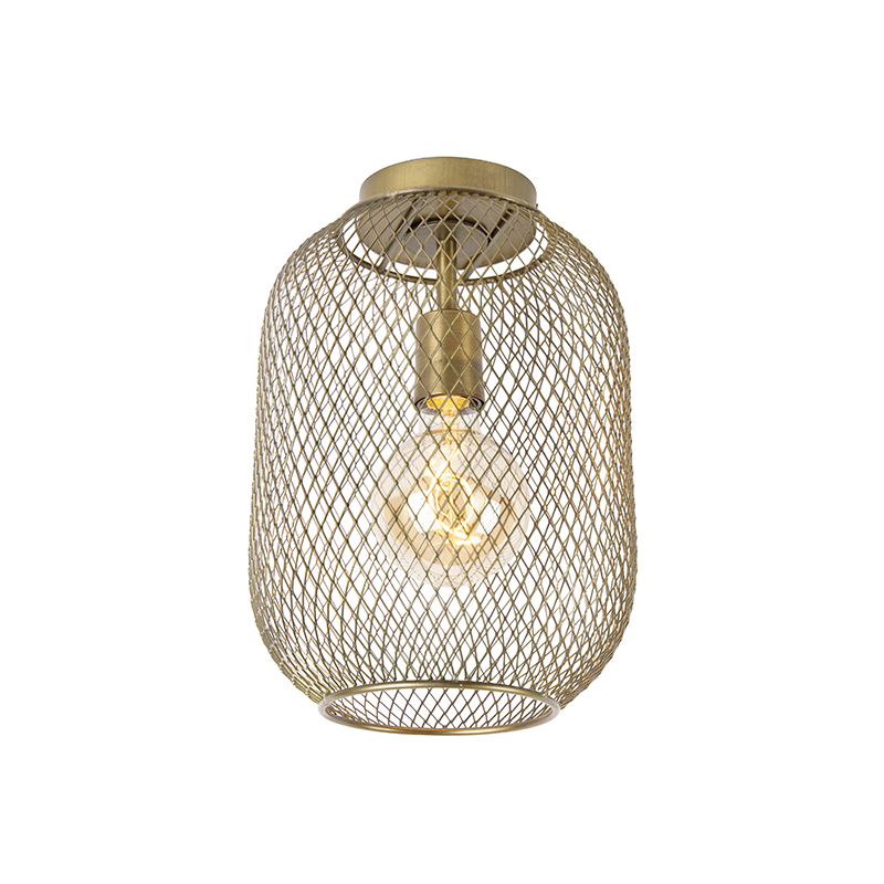 Moderné stropné svietidlo z mosadze - Waya Mesh