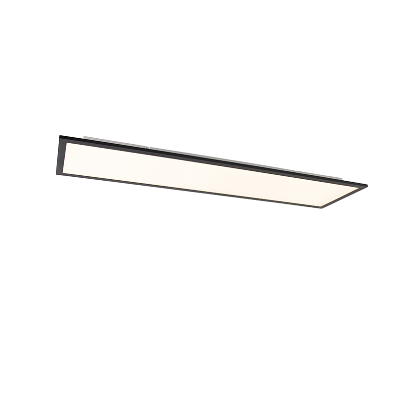 Moderne plafondlamp zwart 120 cm incl. LED dim to warm - Liv