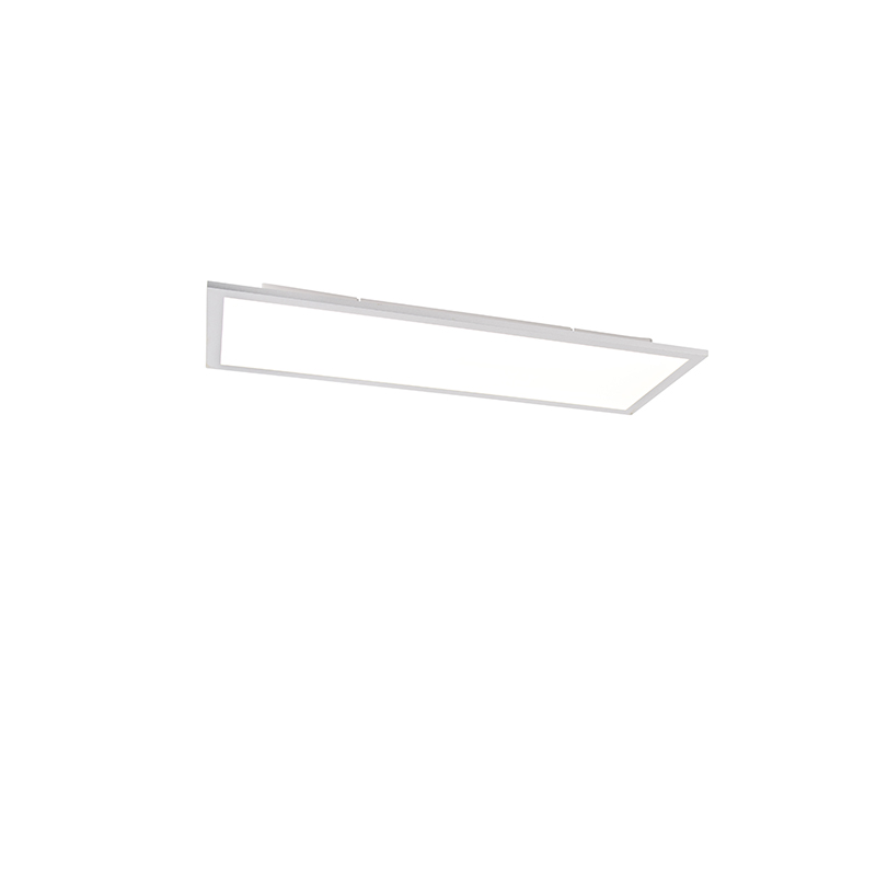 Stropné svietidlo oceľové 80 cm vrátane LED s diaľkovým ovládaním - naživo