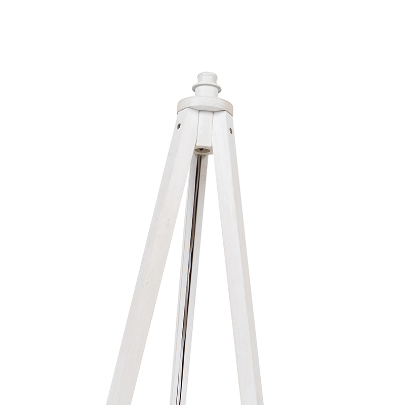 Lampada da terra rustica treppiede bianca - Tripod Classic