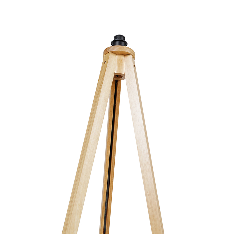 Lampada da terra rustica treppiede naturale - Tripod Classic
