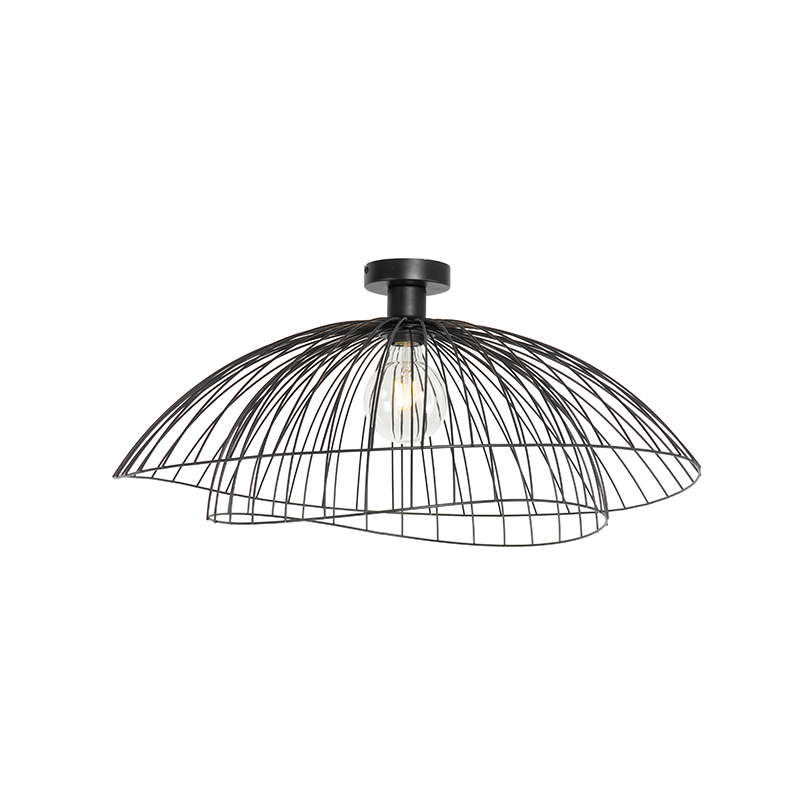 Design ceiling lamp black 60 cm - Pua