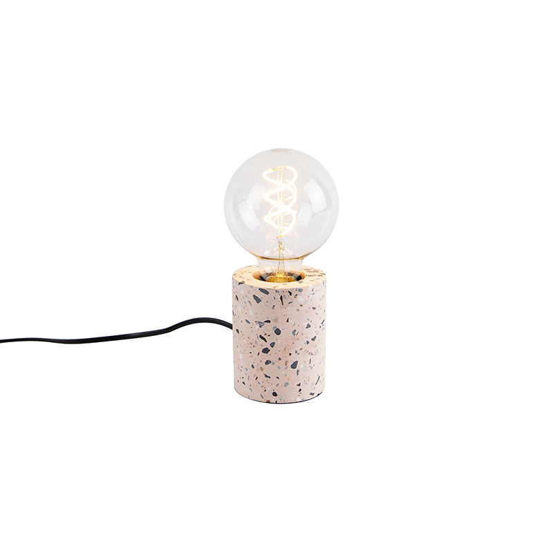 Levně Designová stolní lampa růžová žula - Baranda