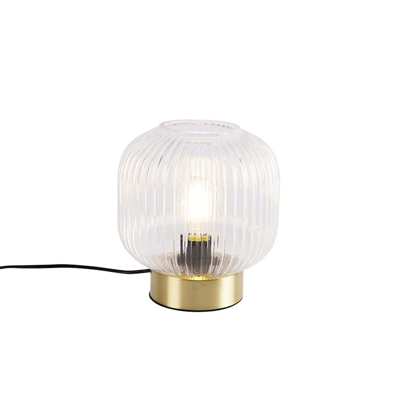 Art Deco stolná lampa mosadz - Karel