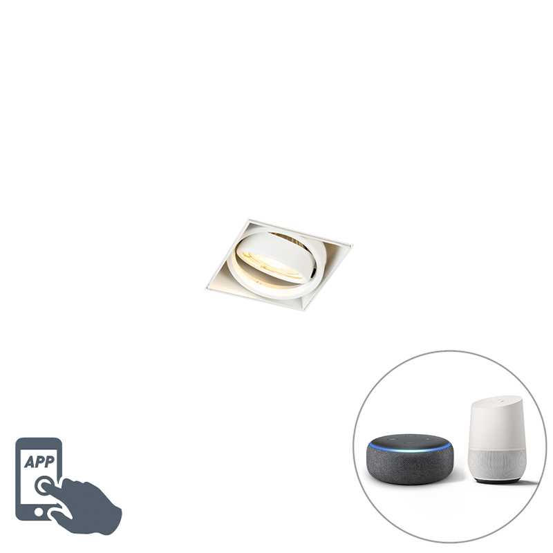 Smart inbouwspot wit trimless incl. Wifi GU10 - Oneon 1 Smart inbouwspot wit trimless incl. Wifi GU10 - Oneon 1