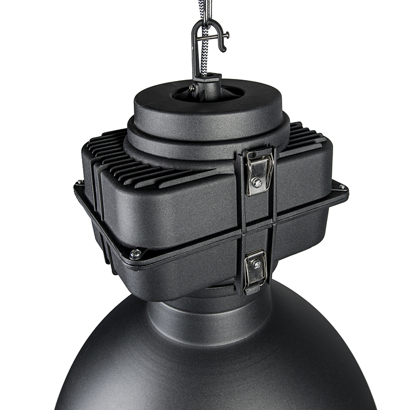 Smart Industrie Hängelampe schwarz 53 cm inkl. A60 Wifi - Sicko