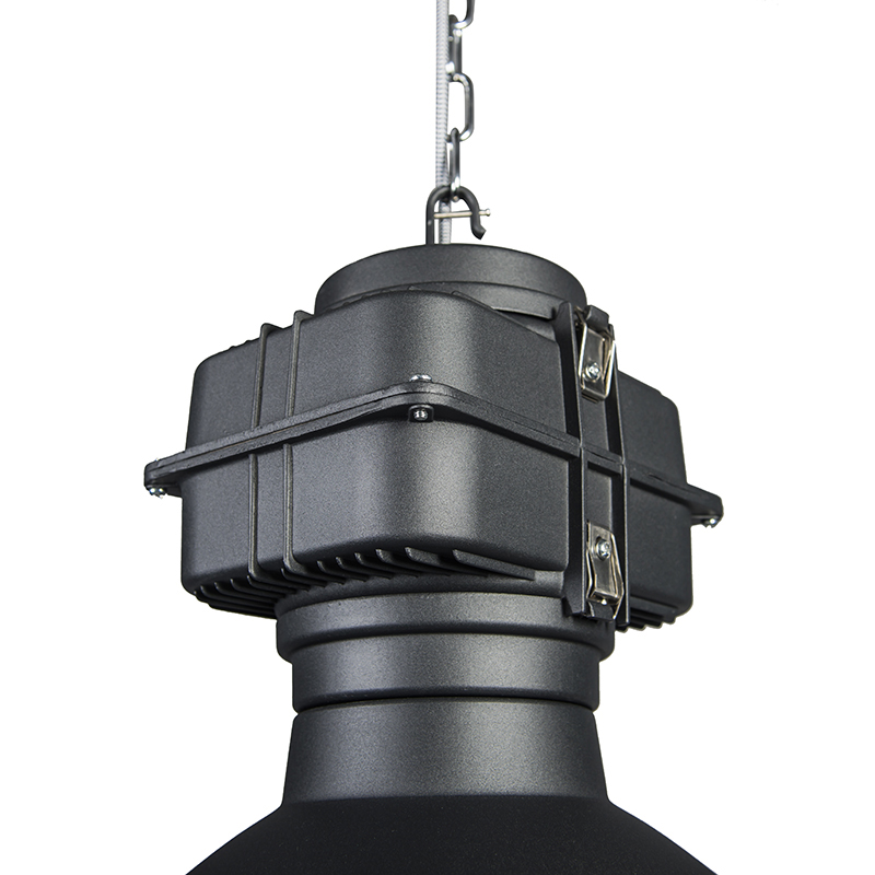 Smart Industrie Hängelampe schwarz 53 cm inkl. A60 Wifi - Sicko