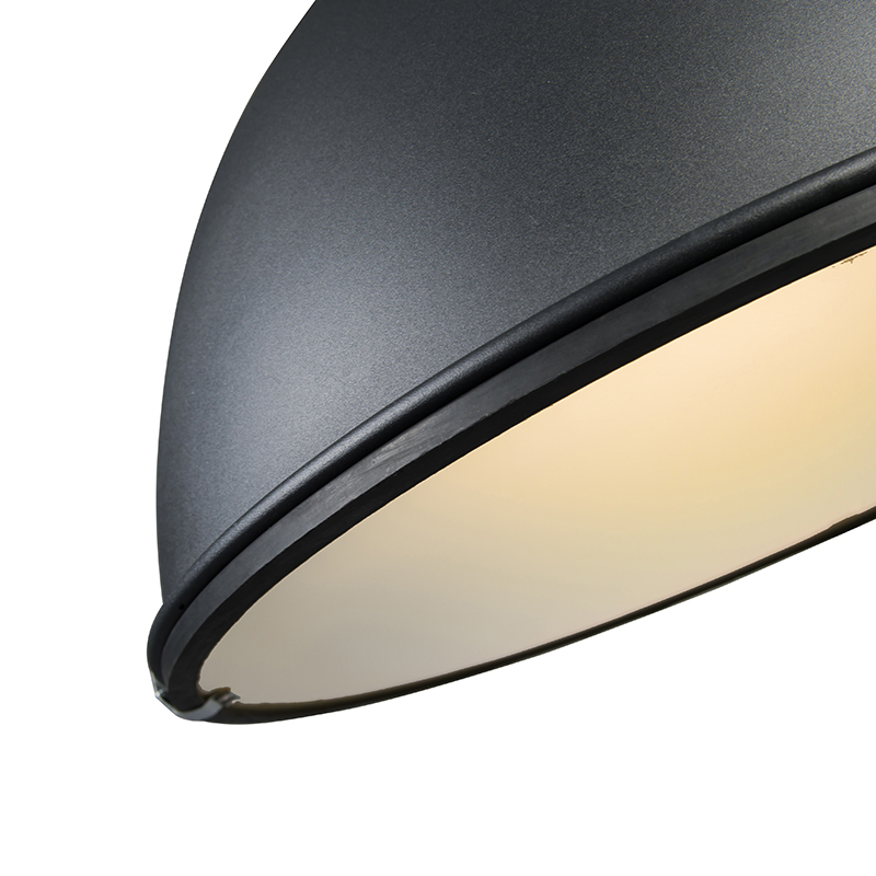 Smart Industrie Hängelampe schwarz 53 cm inkl. A60 Wifi - Sicko