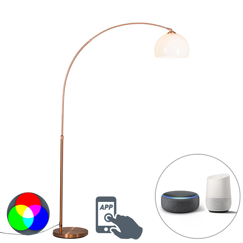 Smart booglamp koper incl. A60 Wifi - Arc Basic Smart booglamp koper incl. A60 Wifi - Arc Basic
