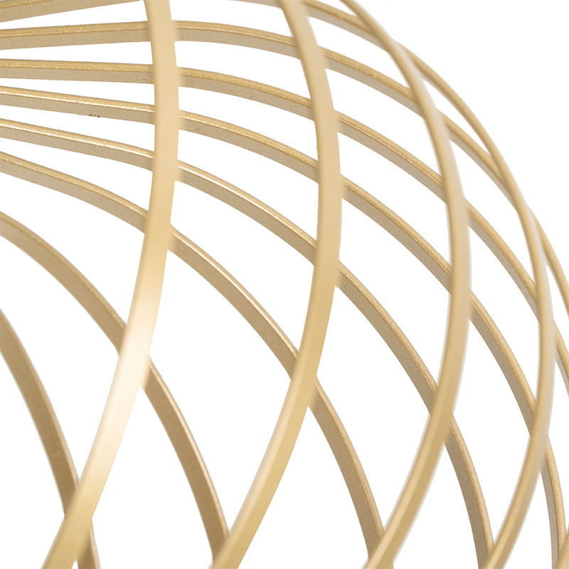 plafonnier design doré 39 cm - johanna