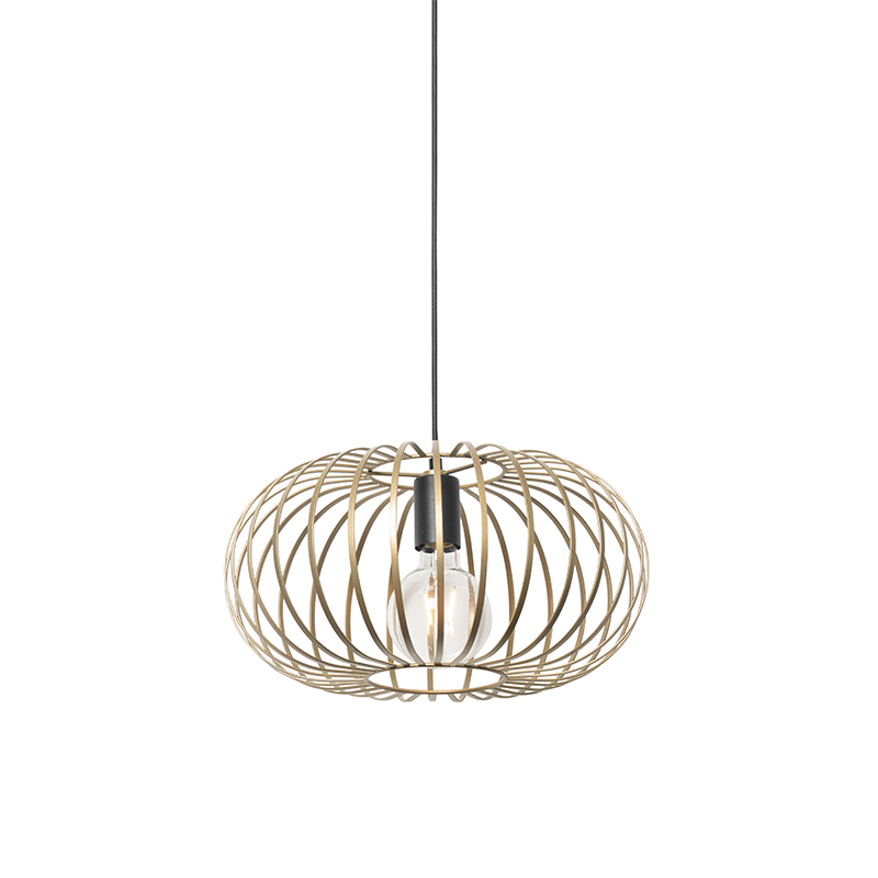 Dizajnová závesná lampa mosadz - Johanna