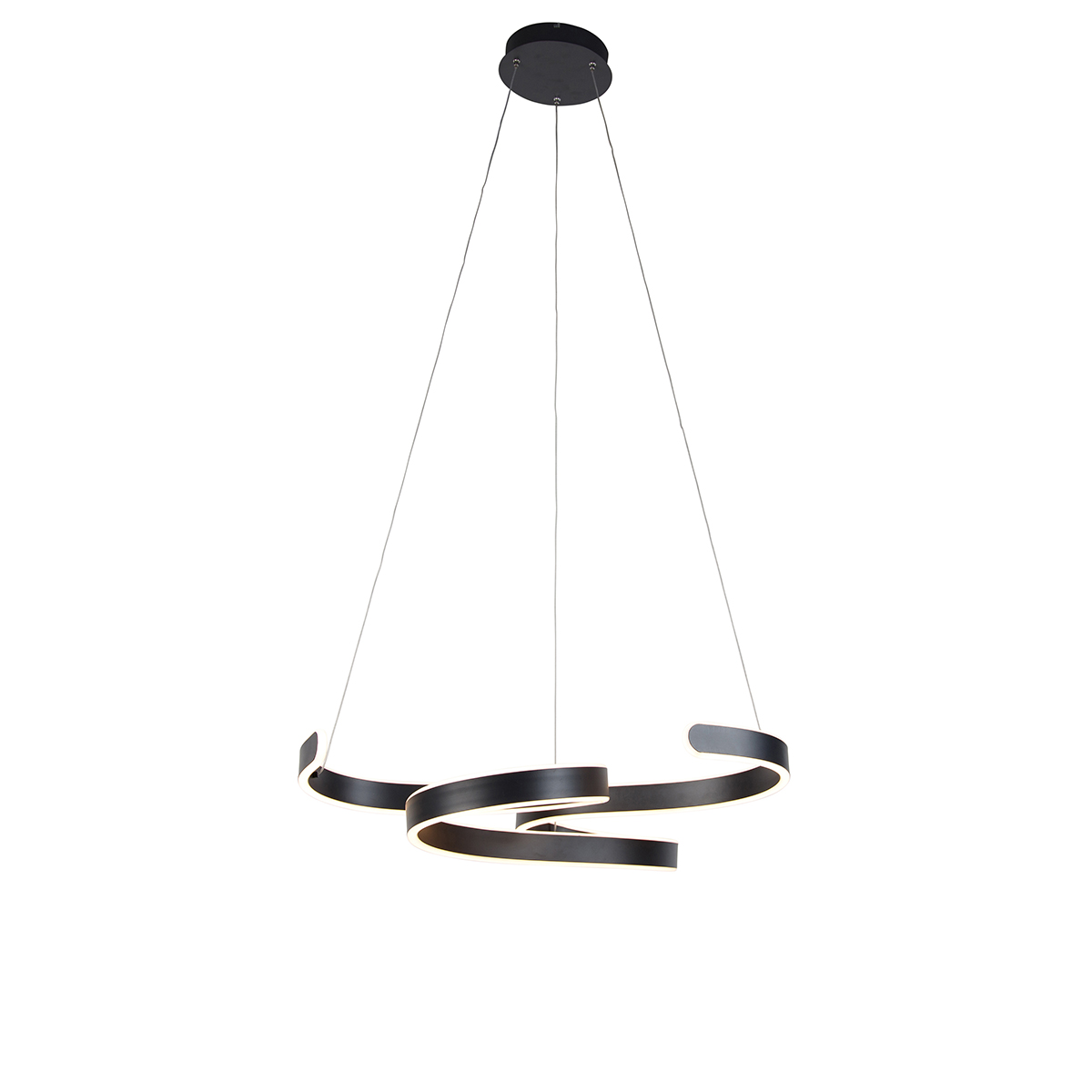 Dizajnová závesná lampa sivá vrátane LED 3-stupňového stmievania - Frank