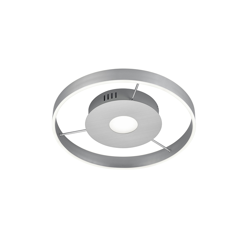 Design plafondlamp staal incl. LED en dimmer - Jeroen Design plafondlamp staal incl. LED en dimmer - Jeroen