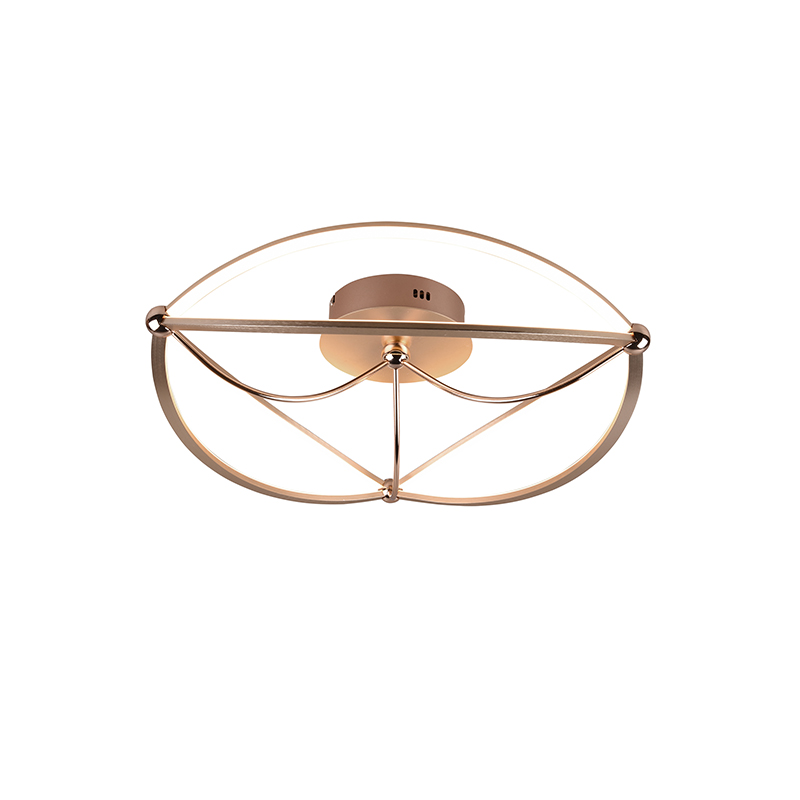 Plafondlamp messing 62 cm incl. LED 3-staps dimbaar - Jacky Plafondlamp messing 62 cm incl. LED 3-staps dimbaar - Jacky