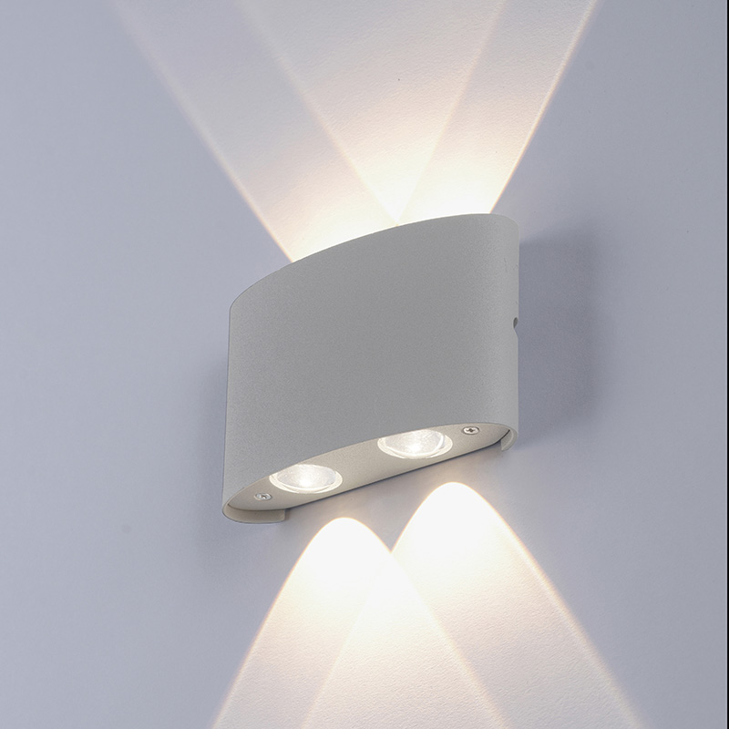 Moderne wandlamp grijs incl. LED IP54 - Wendy Moderne wandlamp grijs incl. LED IP54 - Wendy