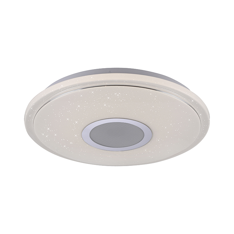 Plafonnière wit incl. LED en dimmer met afstandsbediening - Oka Plafonnière wit incl. LED en dimmer met afstandsbediening - Oka