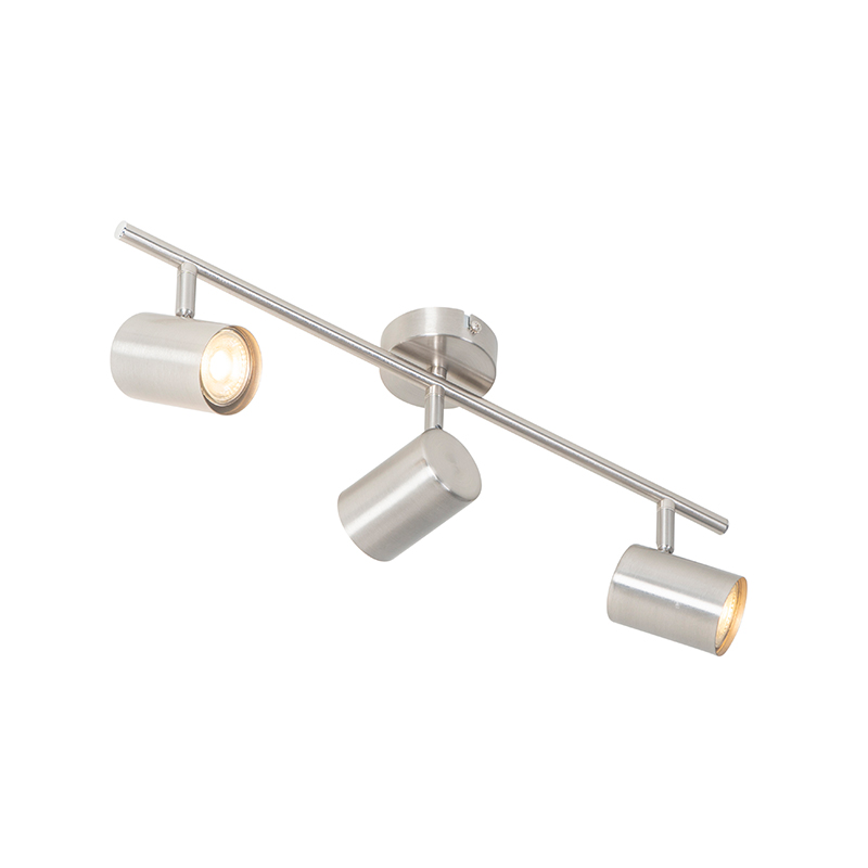 plafonnier moderne en acier 3 lumières orientable - jeana