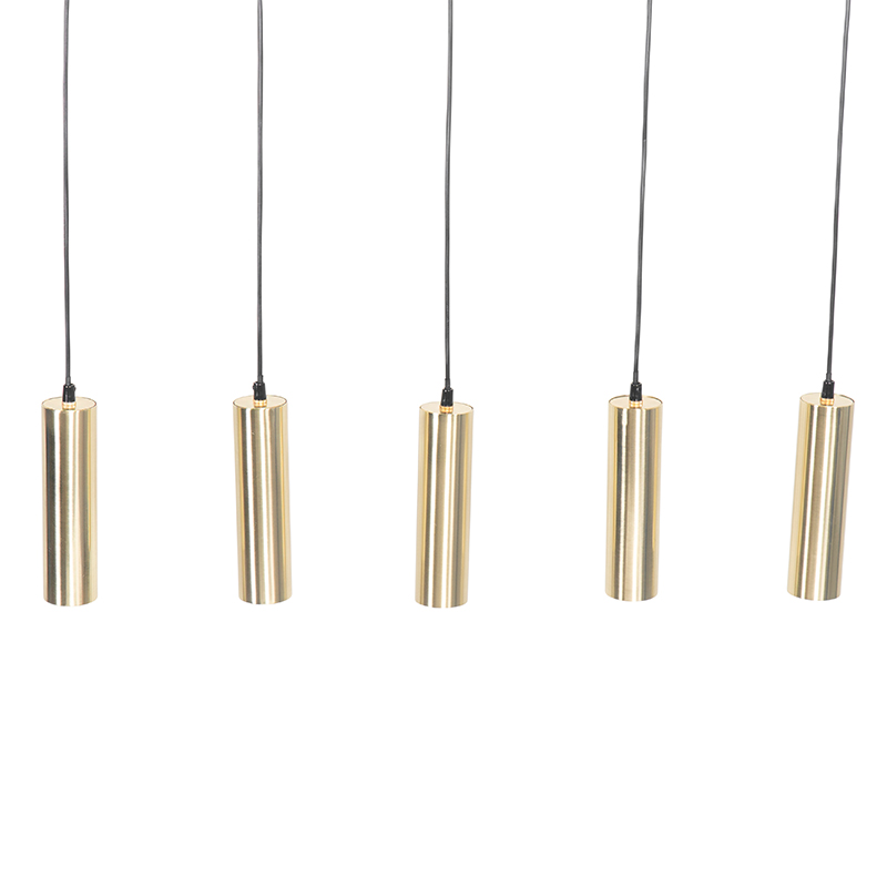 Modern Pendant Light Brass 5-Lights - Jeana