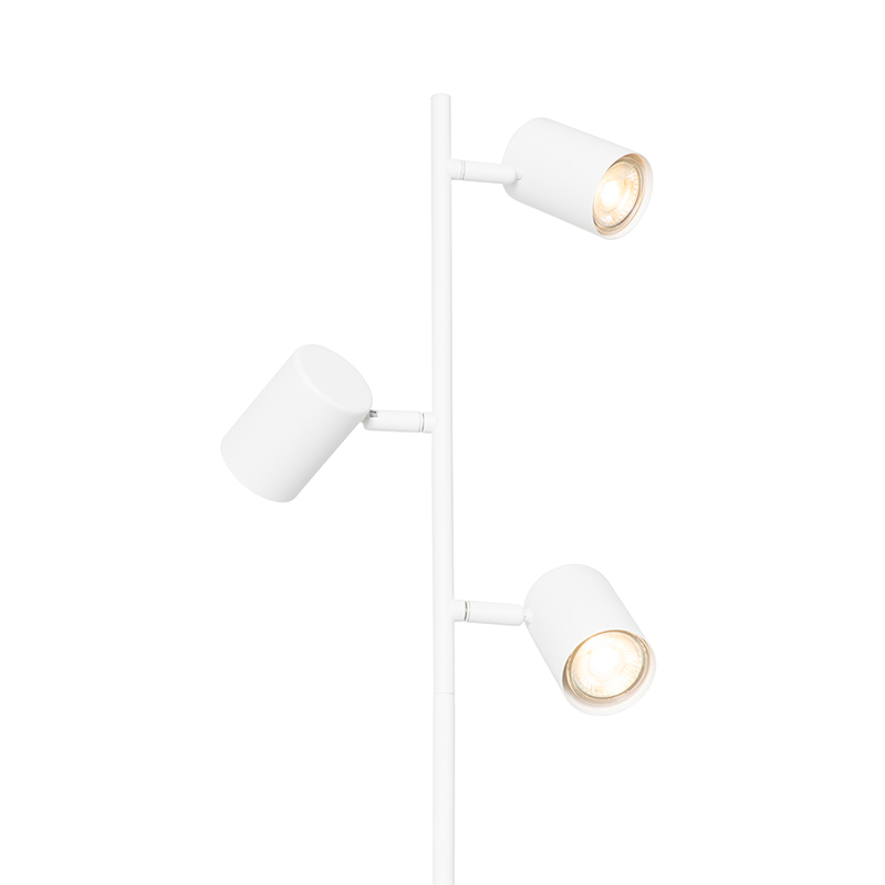 Lampada da terra moderna bianca 3 luci - Jeana