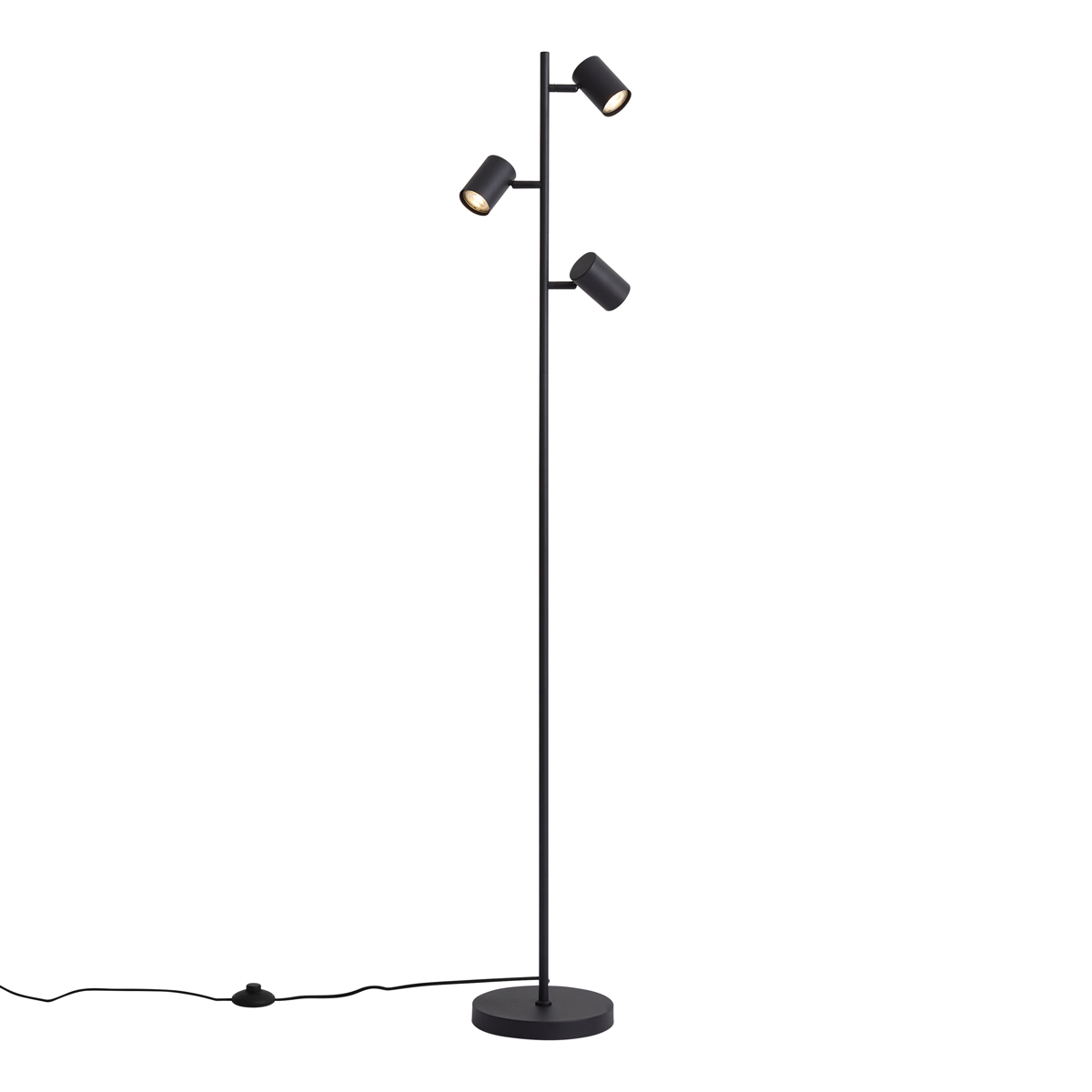 Moderní stojací lampa černá 3-světelná - Jeana – QAZQA