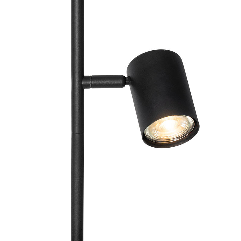 lampadaire moderne noir 3 lumières - jeana