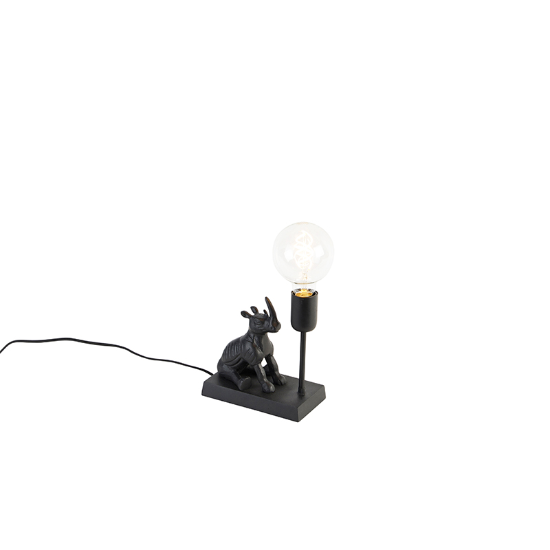 Vintage tafellamp zwart - Animal Haesehorn