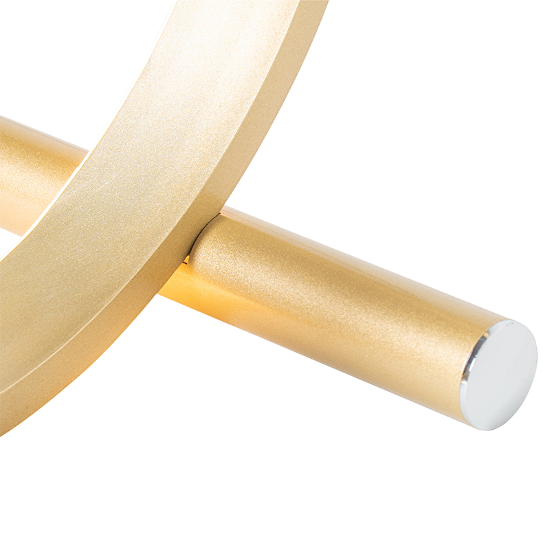 Design Tischleuchte Messing inkl. LED 3-stufig dimmbar - Navara