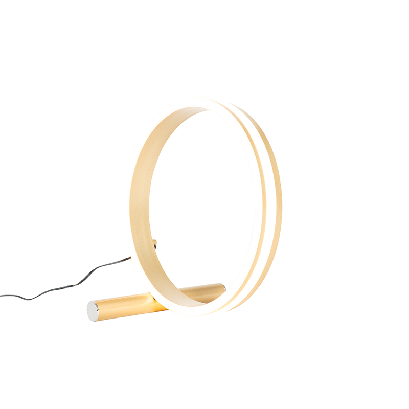 Design Tischleuchte Messing inkl. LED 3-stufig dimmbar - Navara