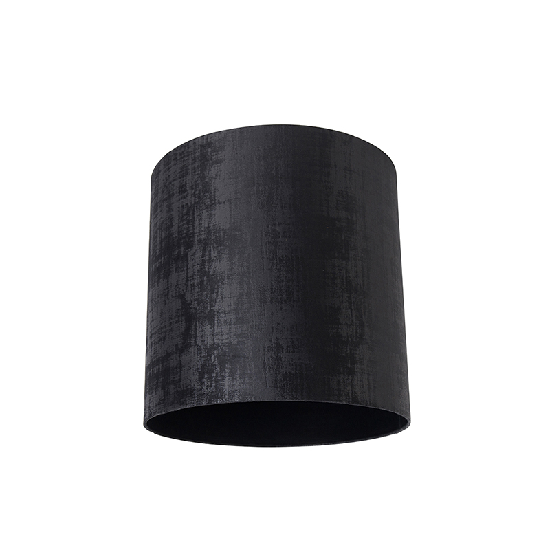 Velúrové tienidlo na žiarovky čierne 40/40/40