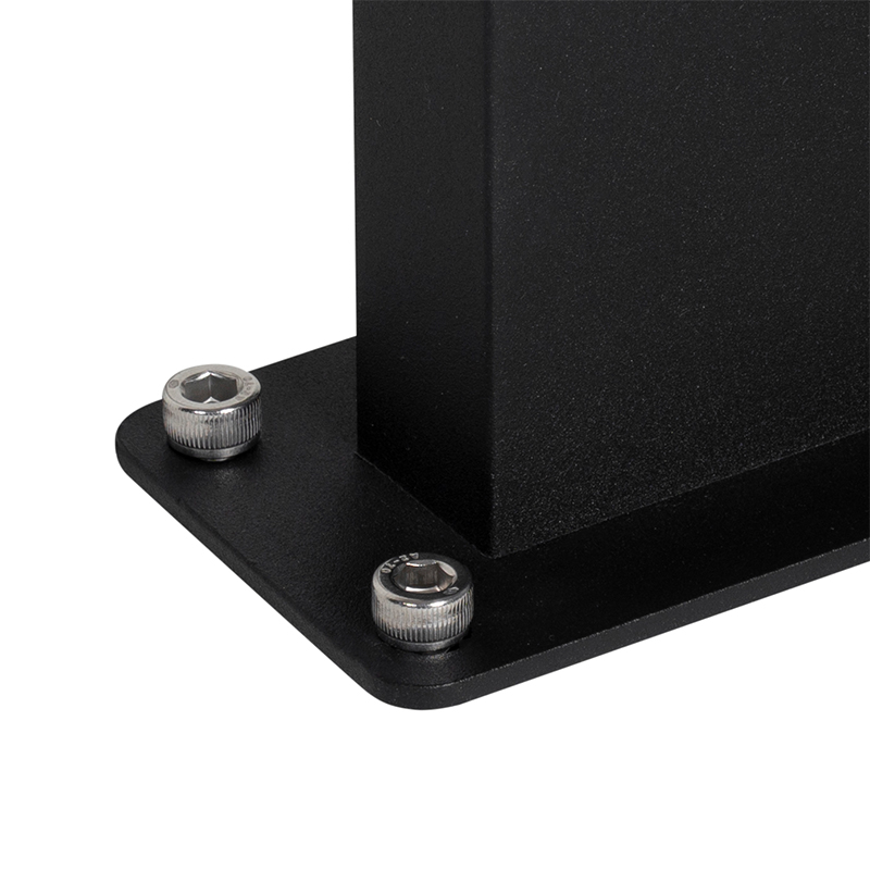 Lámpara de pie de exterior industrial negra IP44 - Femke